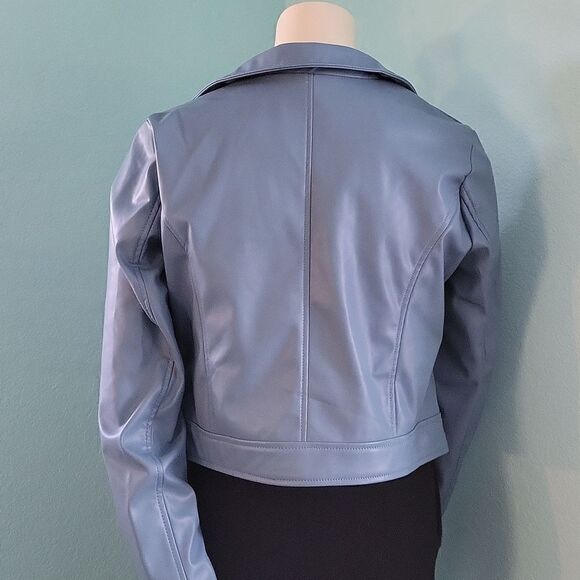 Active USA Vegan Belted Moto Jacket - Picture 7 of 15